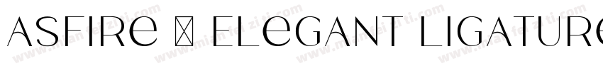 Asfire – Elegant Ligature字体转换
